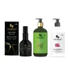 Floraison Ayurvedic Hair Oil 120ml , Ayurvedic Curry Leaves Shampoo 300ml Plus Rose Body Wash 300ml Combo.