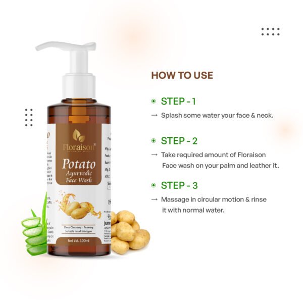 Potato Face Wash for skin