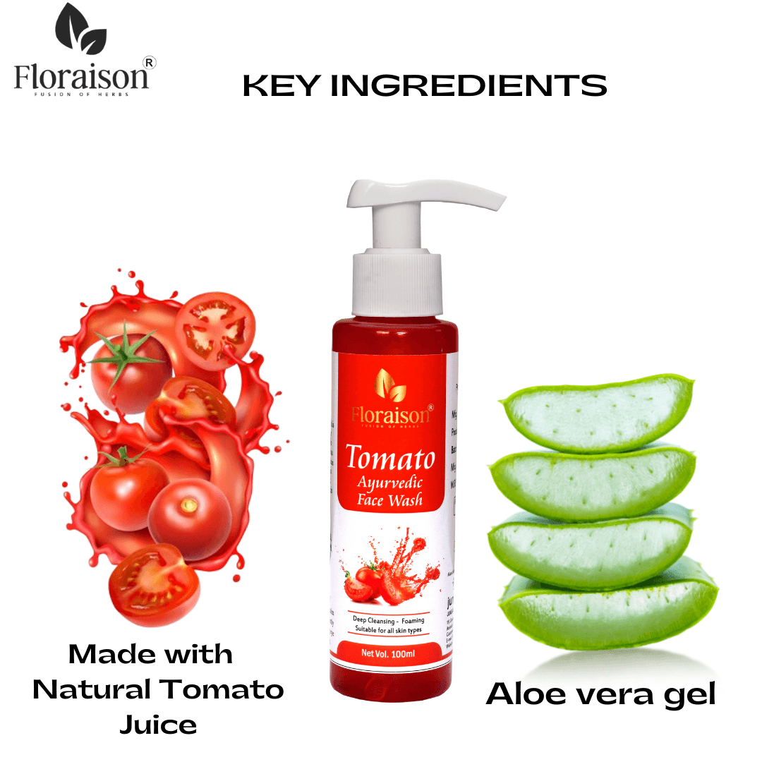 Buy Ayurvedic Tomato Face Wash 100 Ml Floraison 6155